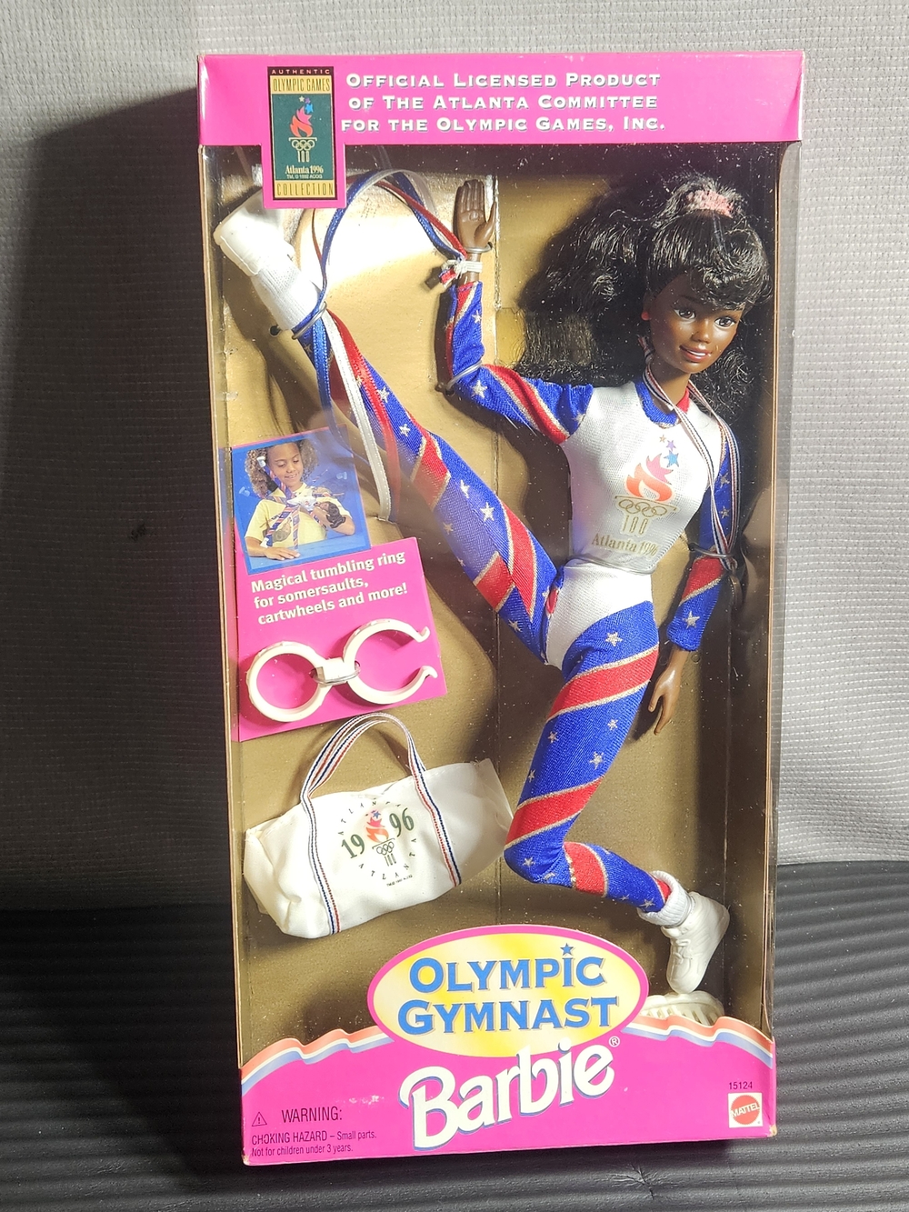Vintage 1995 Barbie Olympic Gymnast Doll AA - 1996 Atlanta Olympic Games -#15123